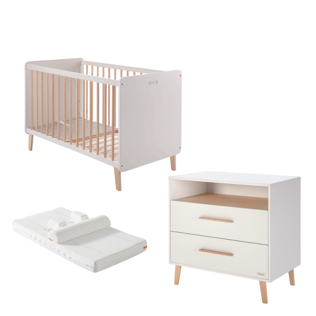 Micuna - Big Trevi Crib with Chest of Drawers Set
