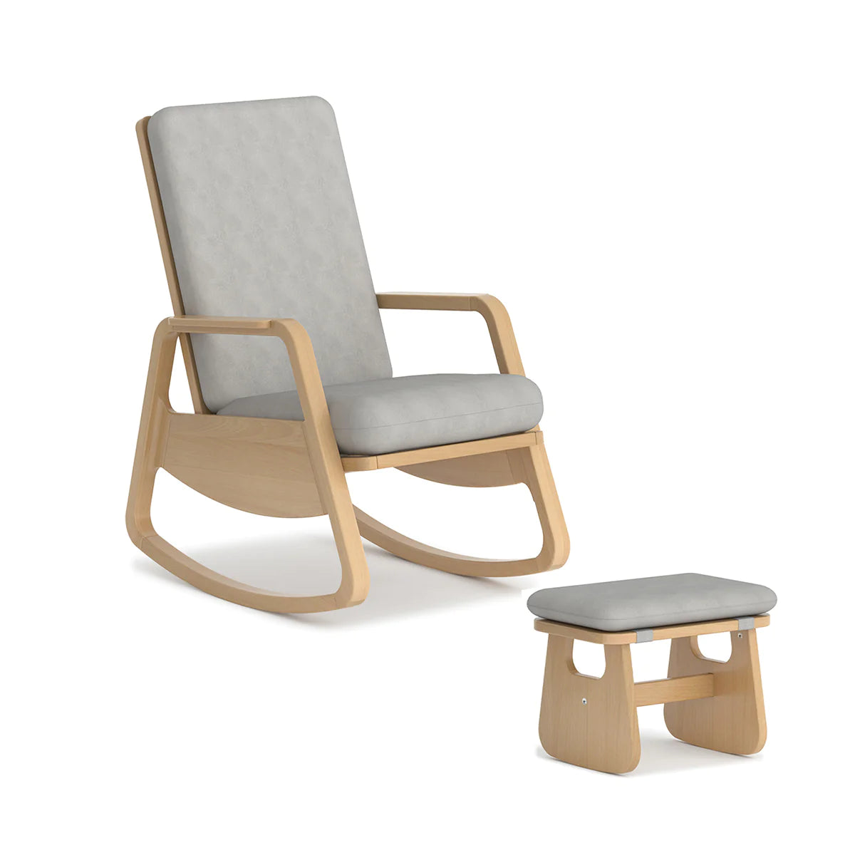 Boori - Byron Chair with Stool Grey