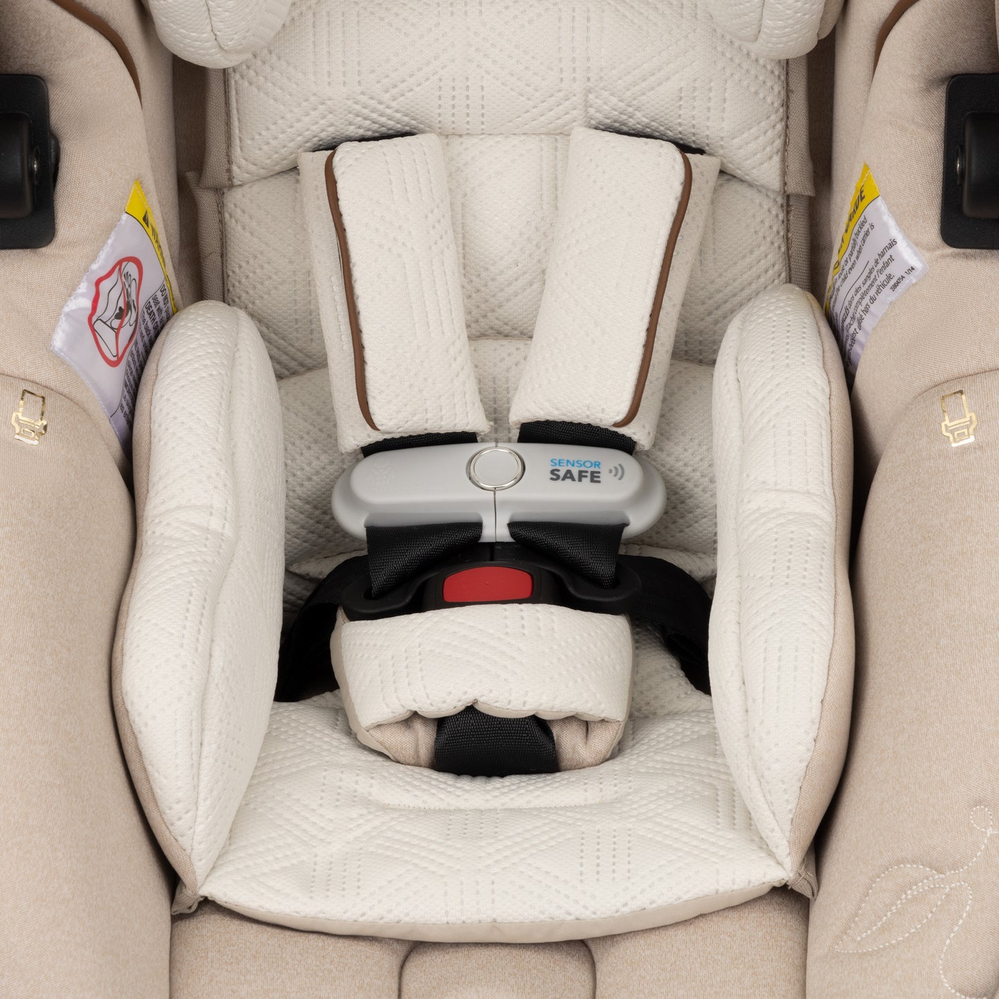 Evenflo - Shyft DualRide with Carryall Storage Infant Car Seat and Stroller Combo with Green & Gentle Fabric - Champagne