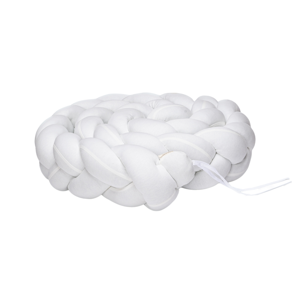Bimbi Dreams - BRAIDED COT BUMPER 200 CM White