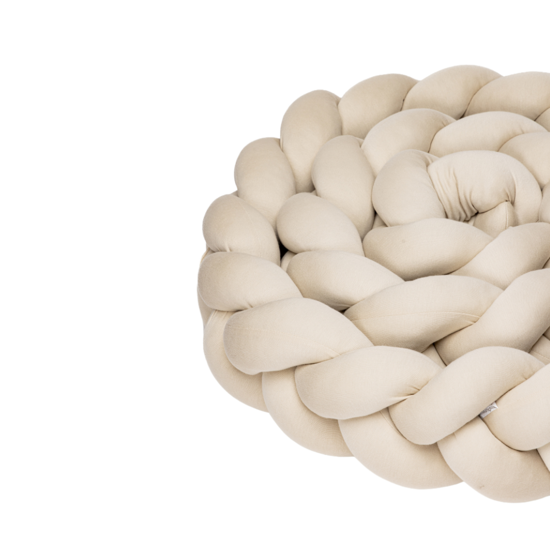 Bimbi Dreams - BRAIDED COT BUMPER 200 CM Ivory