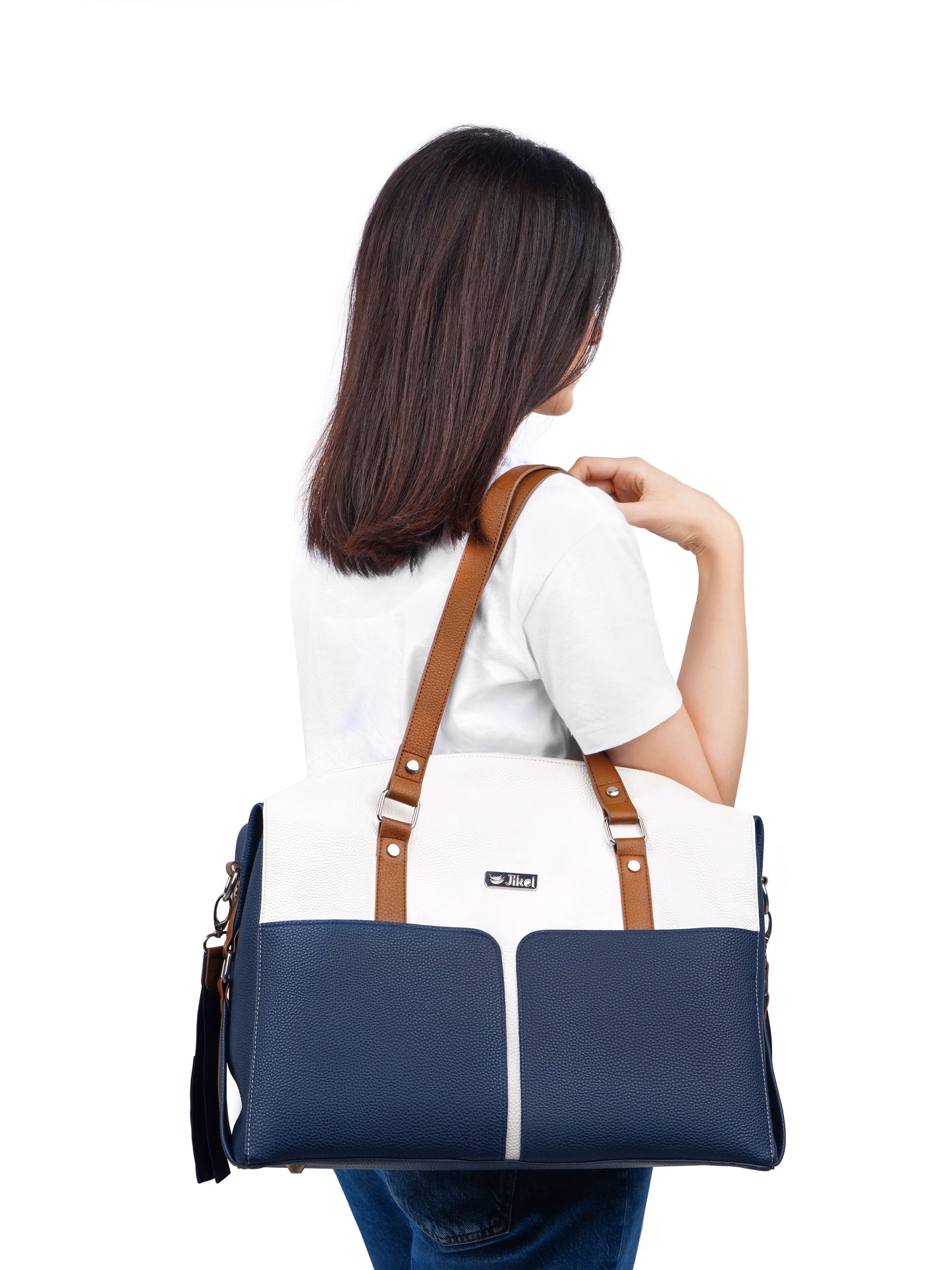 Diaper Bag With Changing Mat & Bottle Storage - Navy
