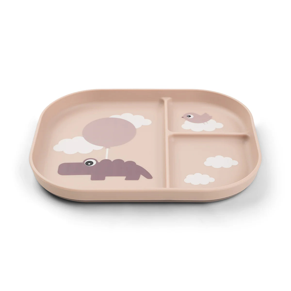 Done By Deer - Foodie Compartment Plate Happy Clouds Powder
