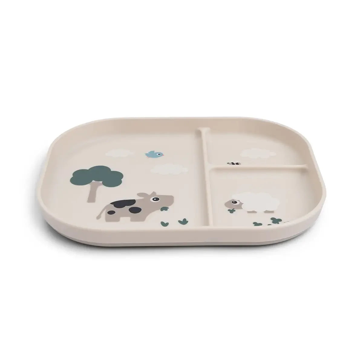 Done By Deer - Foodie Compartment Plate Tiny Farm Sand