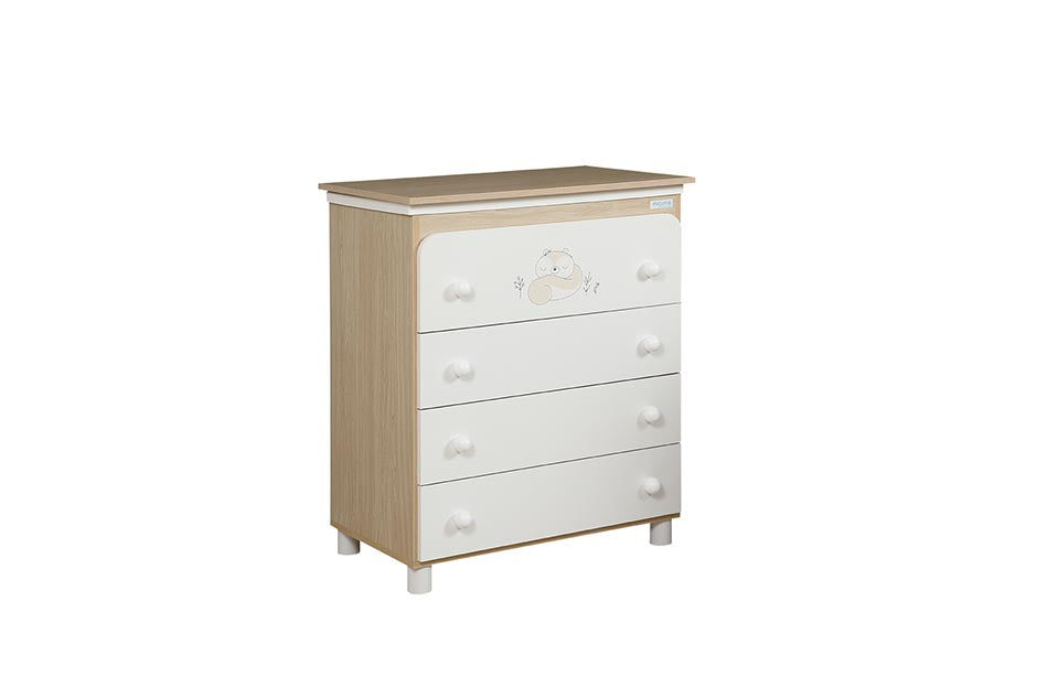 MICUNA - B-1940 HAPPY BABYBATH WATERWOOD/WHITE BEIGE POIS