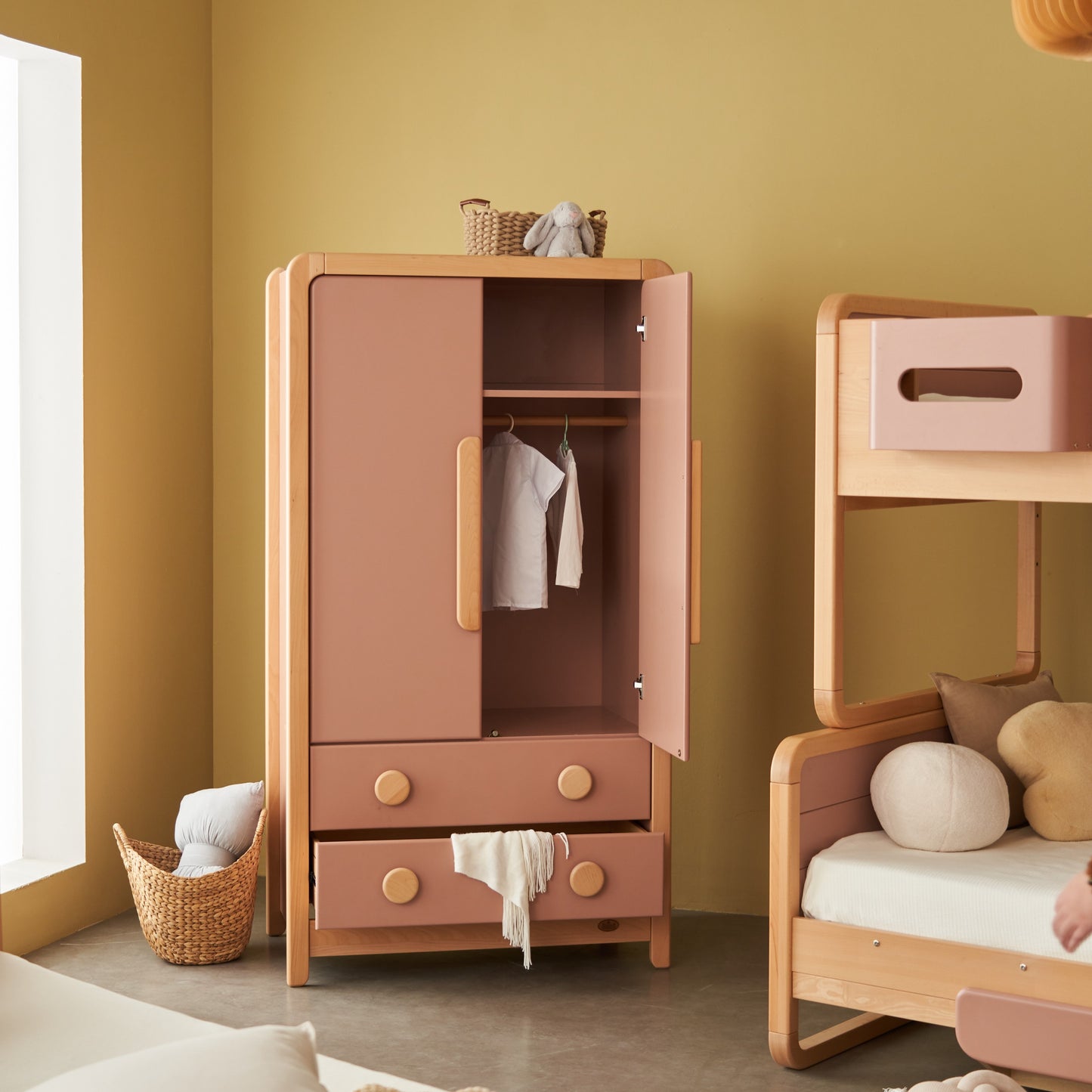 Boori - Byron Wardrobe_Cherry and Beech