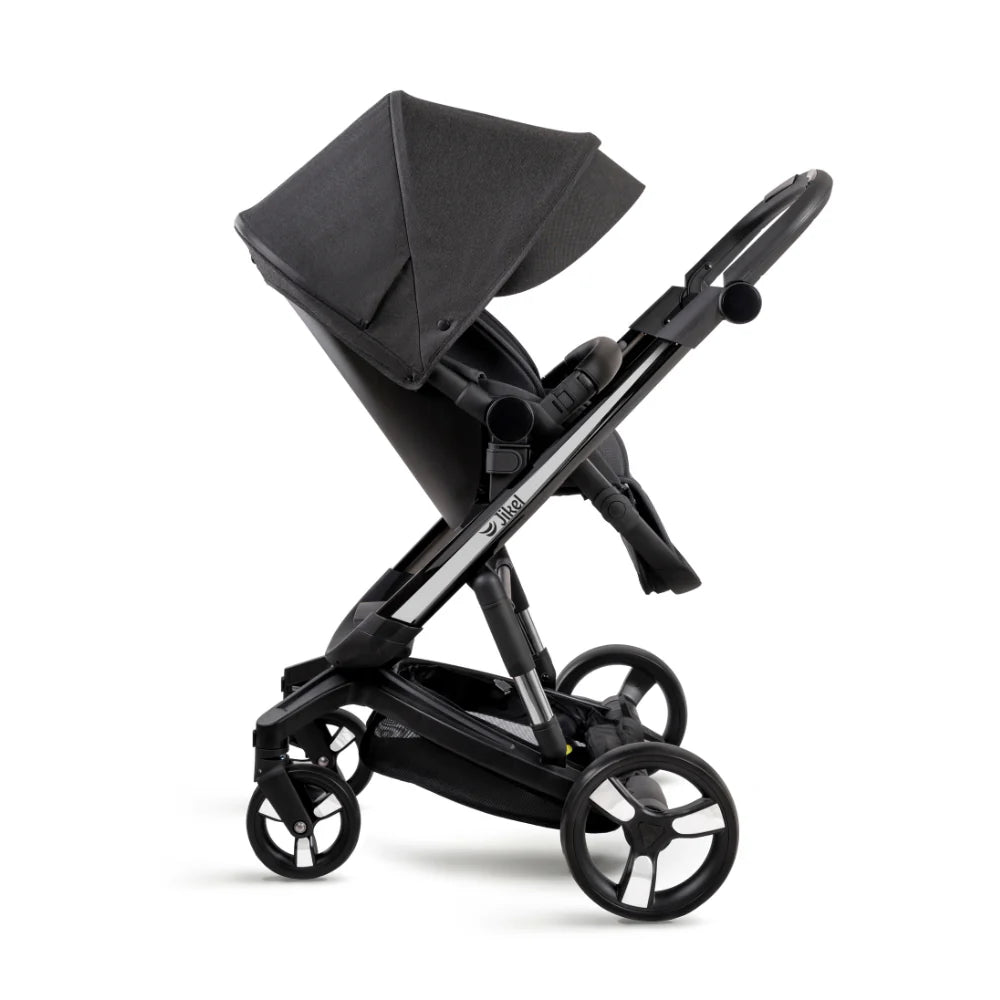 Jikel - Diamond Electric Stroller Trio Travel System - Charcoal