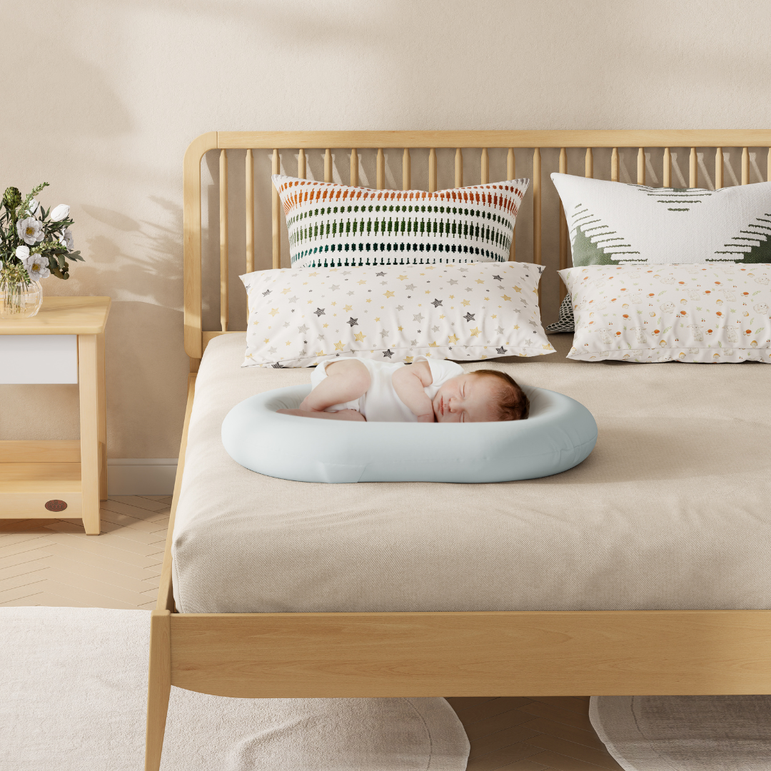 Boori - Nest Bedside Bed_Beech - Light Grey