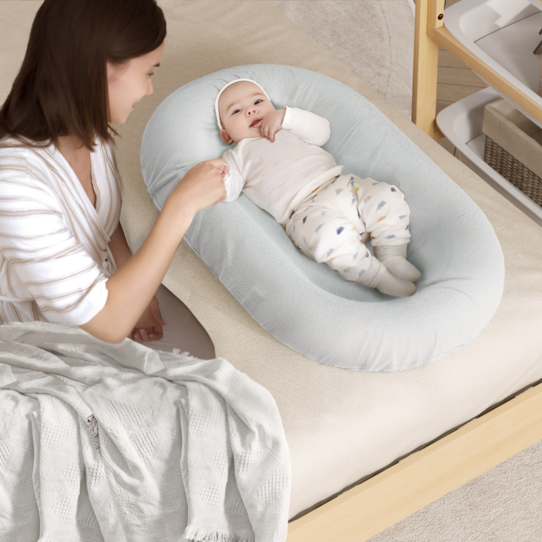 Boori - Nest Bedside Bed_Beech - Light Grey