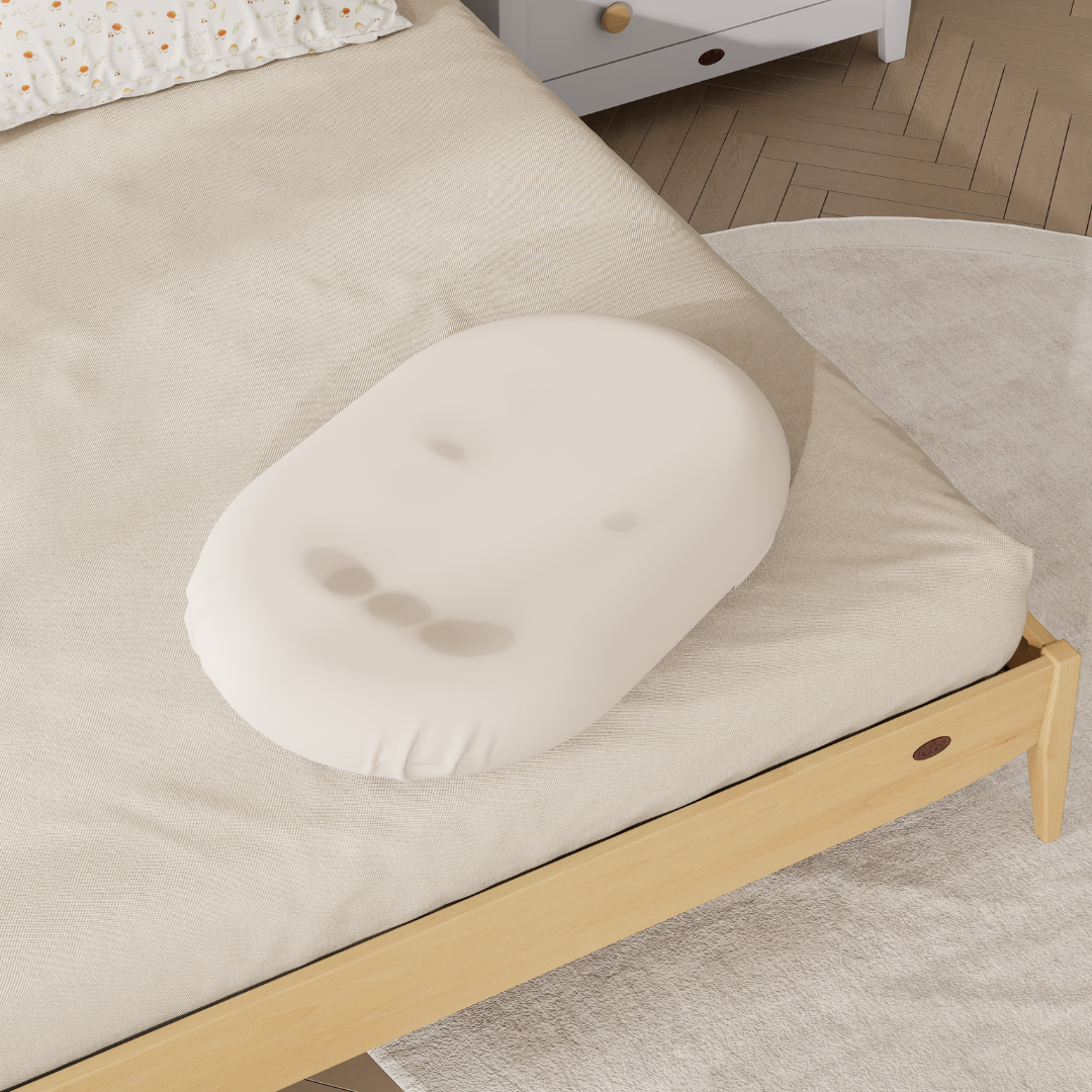 Boori - Nest Bedside Bed_Beech - Dusty Pink