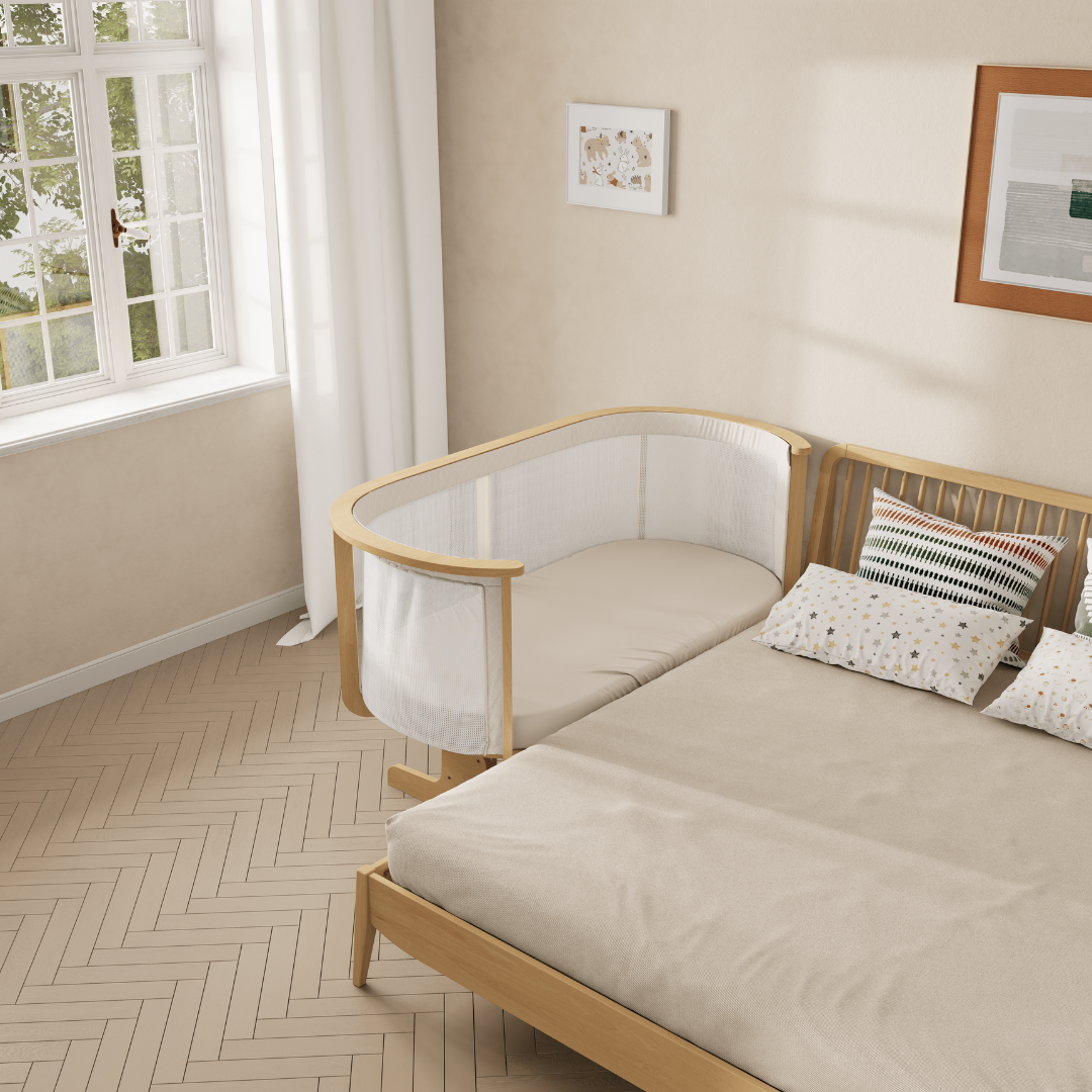 Boori - Nest Bedside Bed_Beech - Light Grey