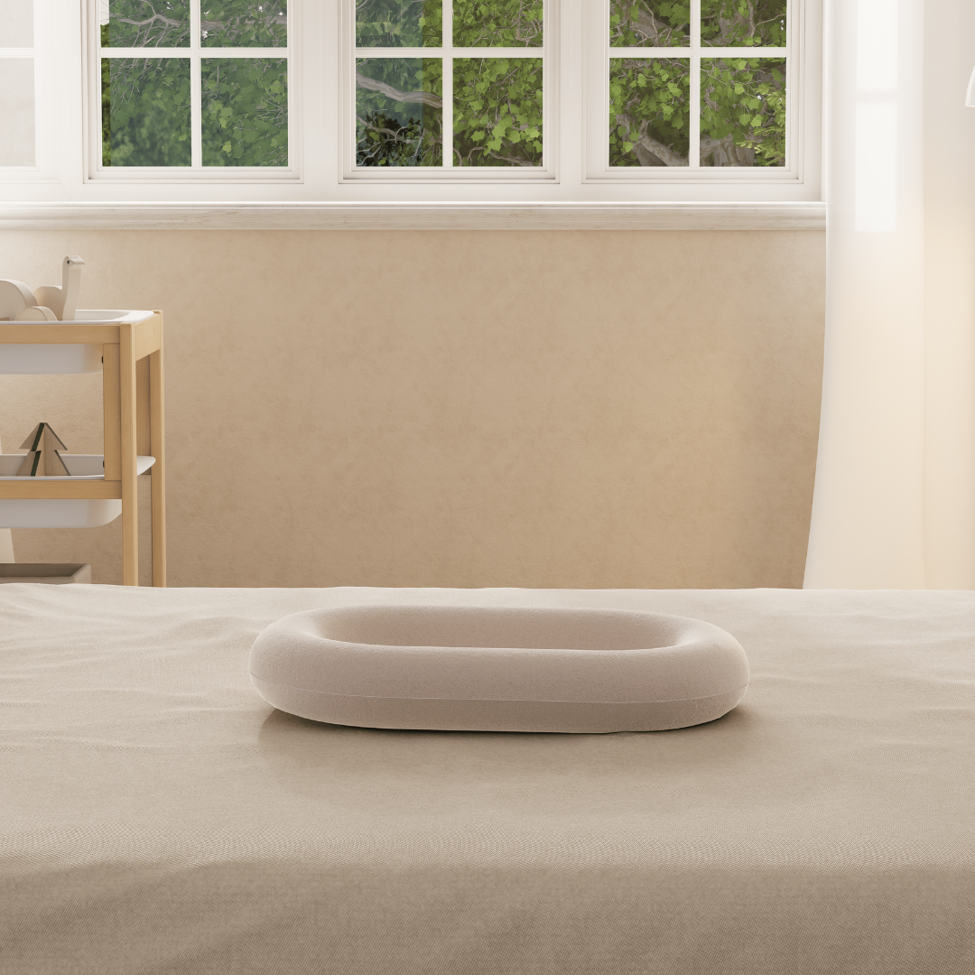 Boori - Nest Bedside Bed_Beech - Dusty Pink