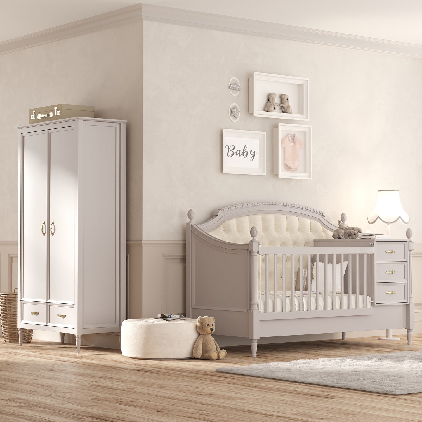 Jikel - Romantic Wardrobe Grey