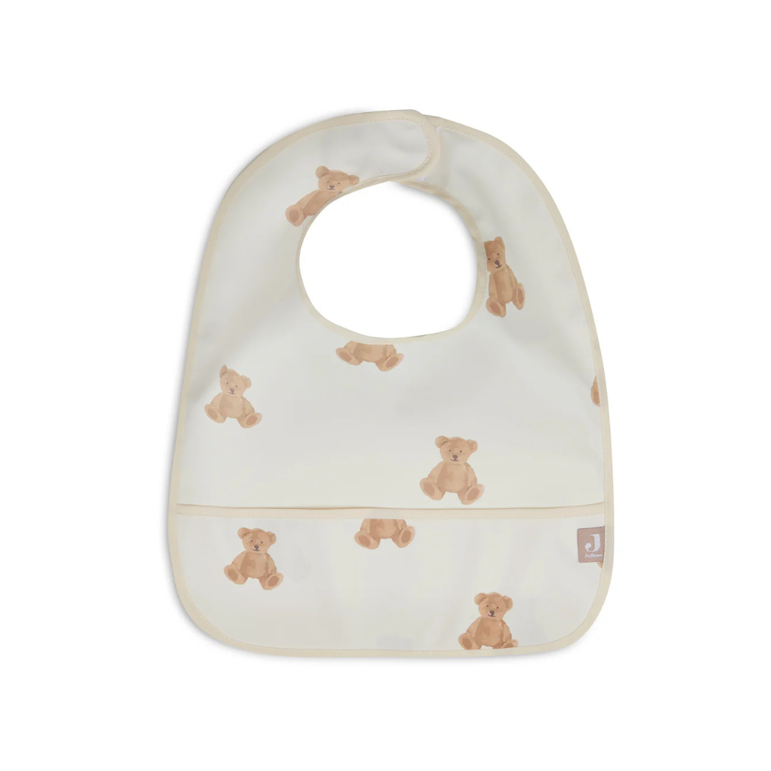 Jollein - Bib Waterproof Teddy Bear (2pack)