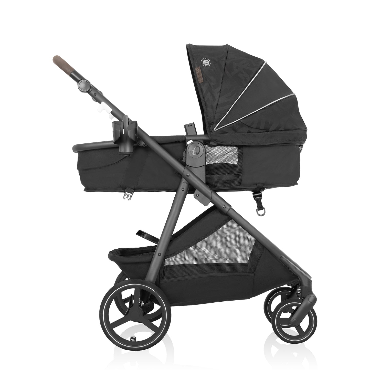 Evenflo - Shyft Intuiti+ Travel System featuring Revolve180 LiteMax NXT with SensorySoothe - Dubhan Black