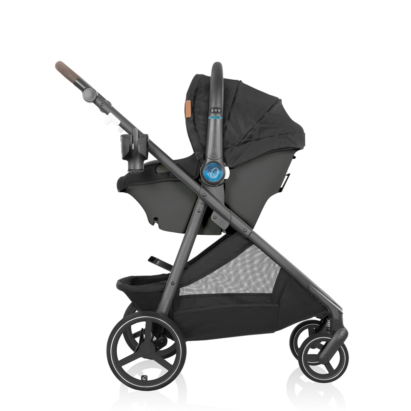 Evenflo - Shyft Intuiti+ Travel System featuring Revolve180 LiteMax NXT with SensorySoothe - Dubhan Black