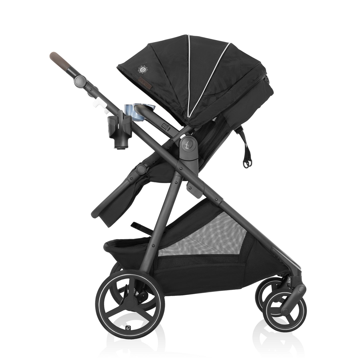 Evenflo - Shyft Intuiti+ Travel System featuring Revolve180 LiteMax NXT with SensorySoothe - Dubhan Black