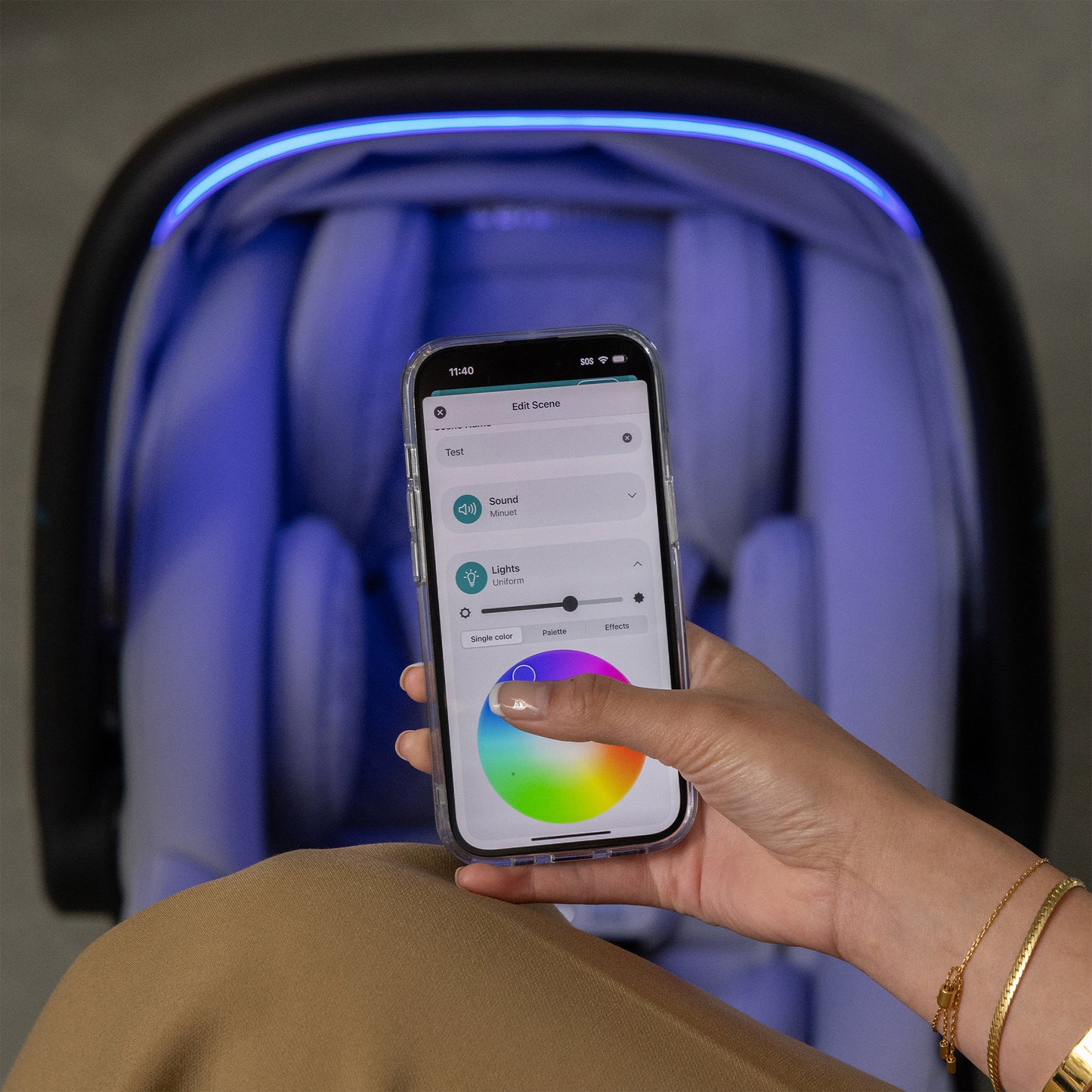Evenflo - Shyft Intuiti+ Travel System featuring Revolve180 LiteMax NXT with SensorySoothe - Dubhan Black