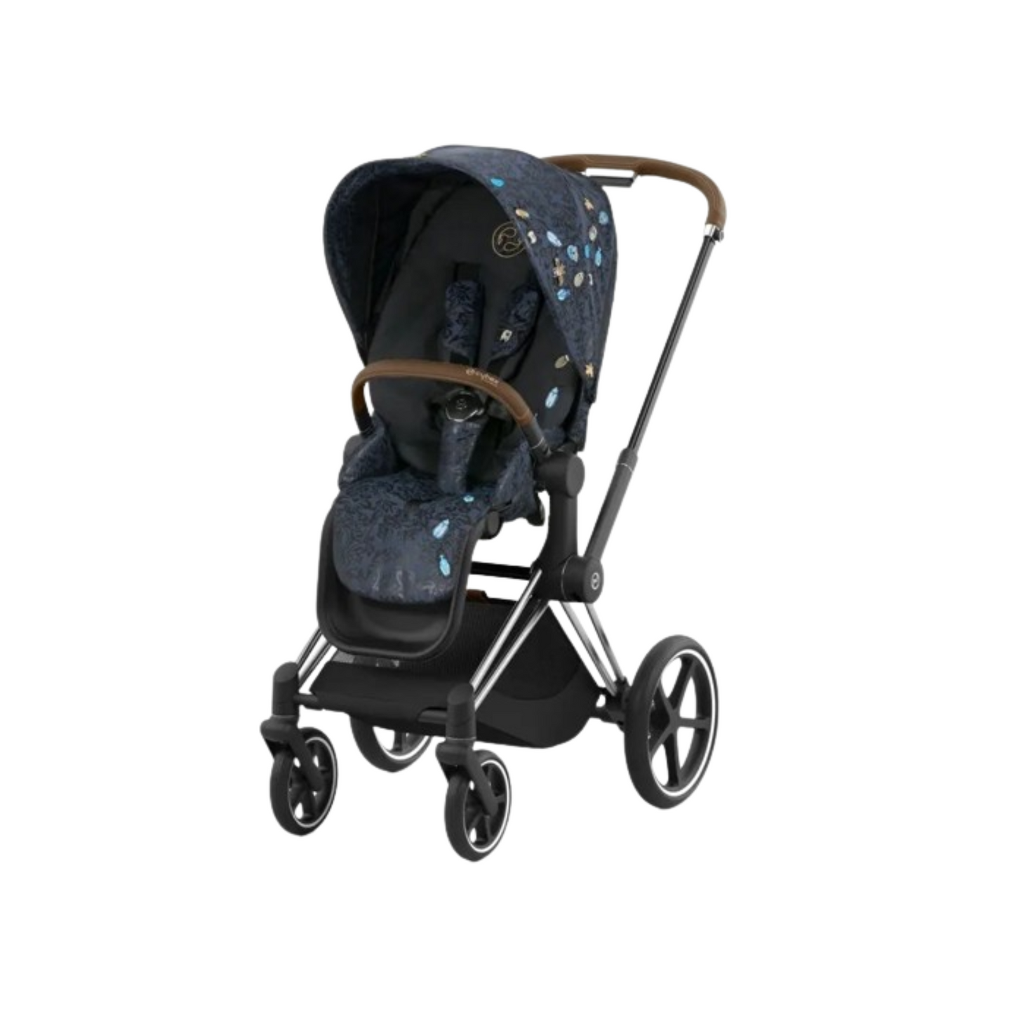 Cybex - Priam Chrome Brown Frame with Seat Pack