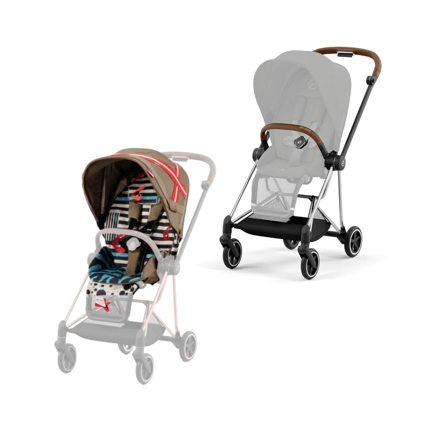 Cybex - Mios Chrome Brown with Seat Pack