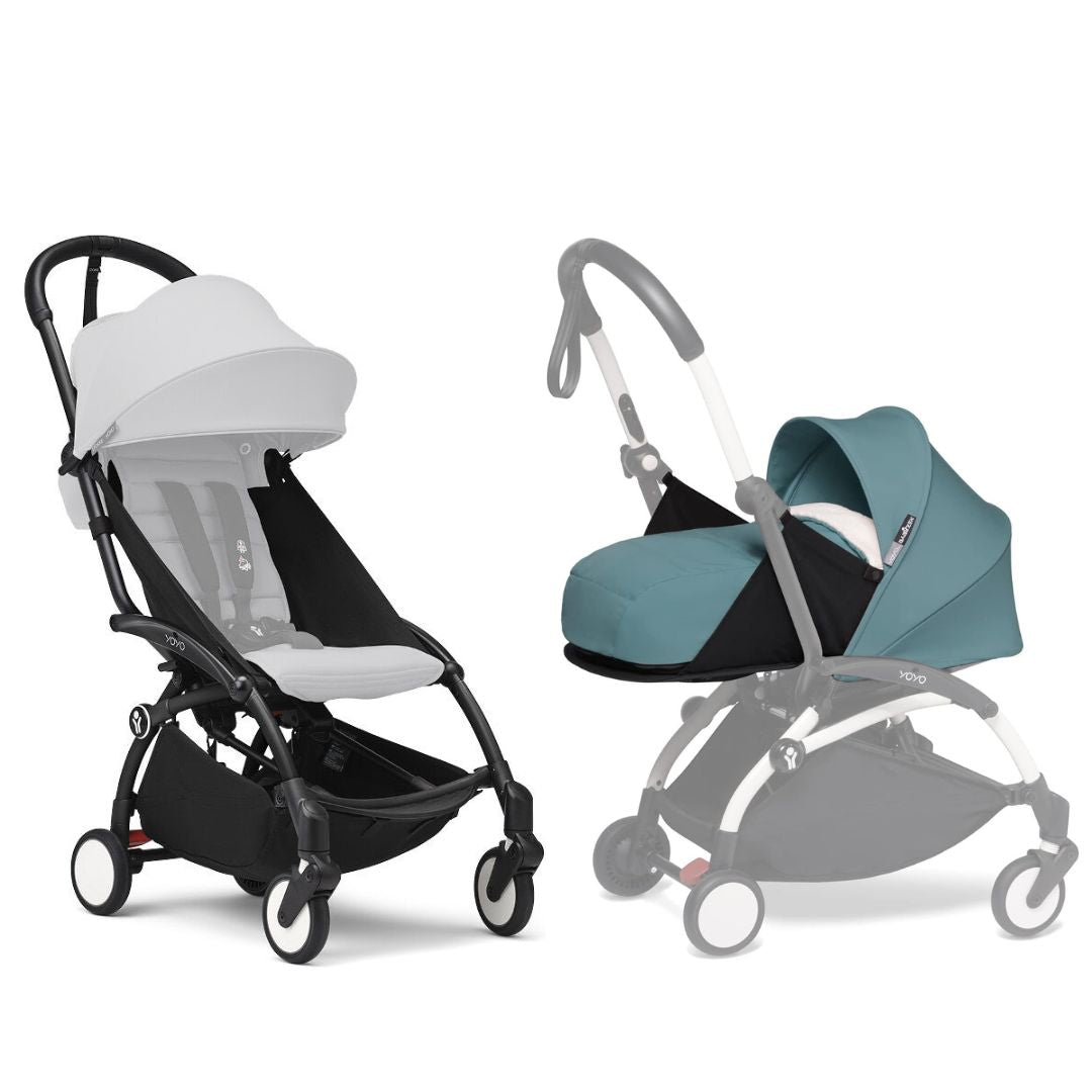 Stokke YOYO3 Stroller Frame with Babyzen YOYO Newborn Pack