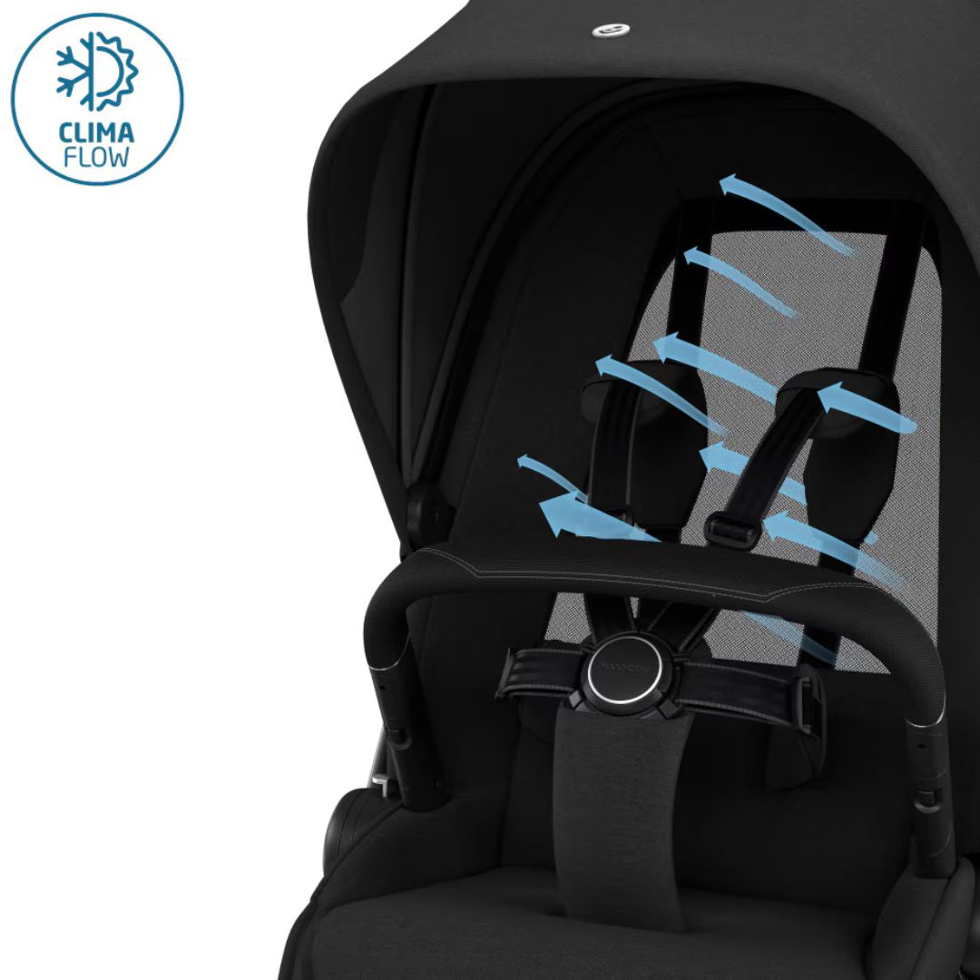 Maxi Cosi - Fame Stroller with Carry Cot Twillic Black