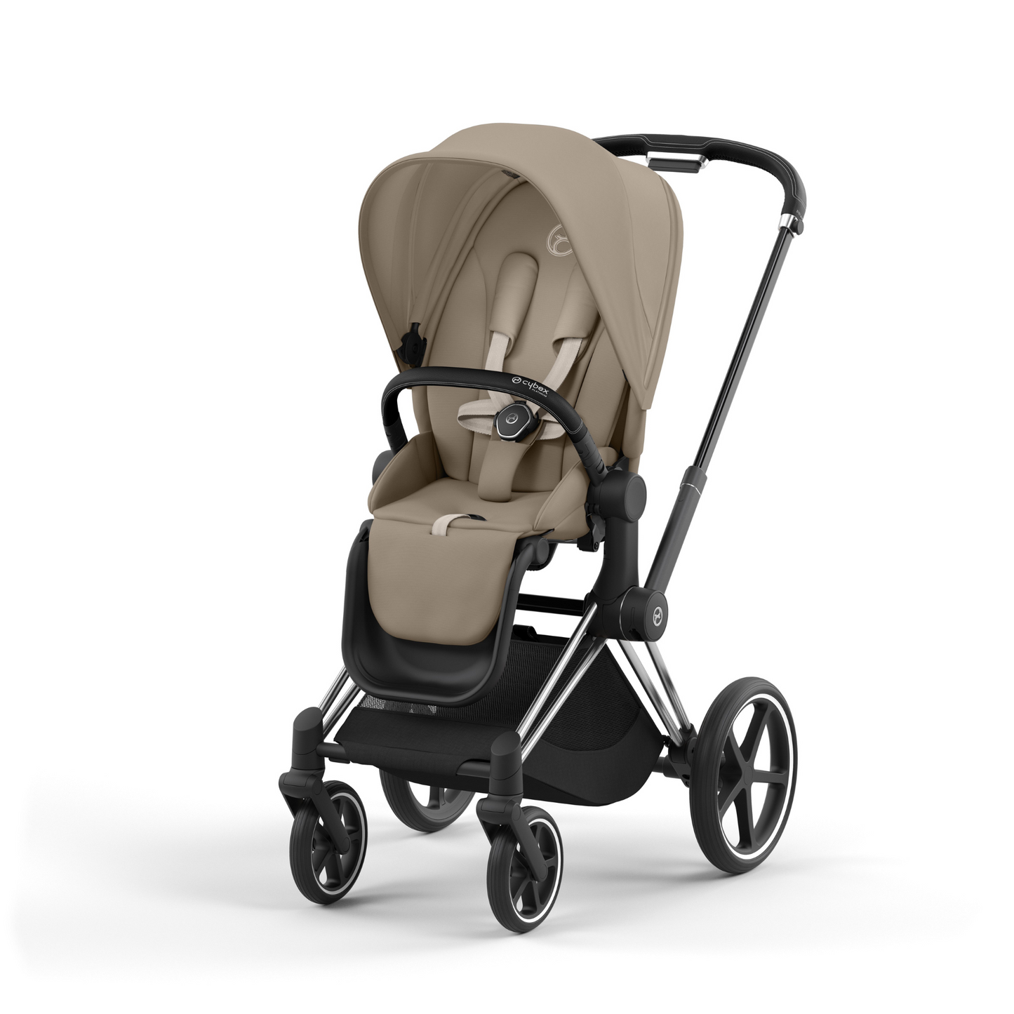 Cybex - Priam Chrome Black Frame with Seat Pack