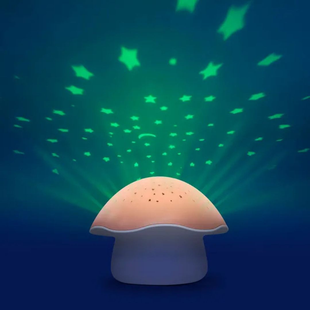 Pabobo - Musical Stars Projector Mushroom Pink