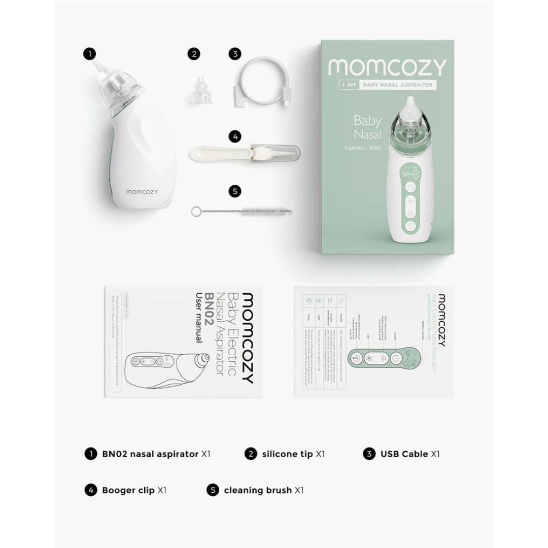 Momcozy - Baby Nasal Aspirator Electrical Rechargeable with Light and Music