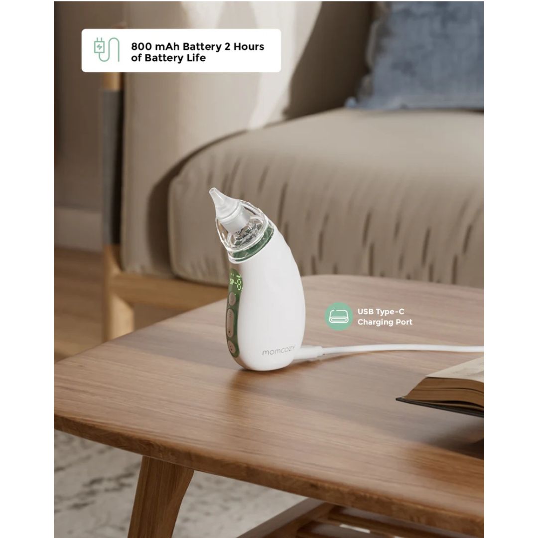 Momcozy - Baby Nasal Aspirator Electrical Rechargeable with Light and Music