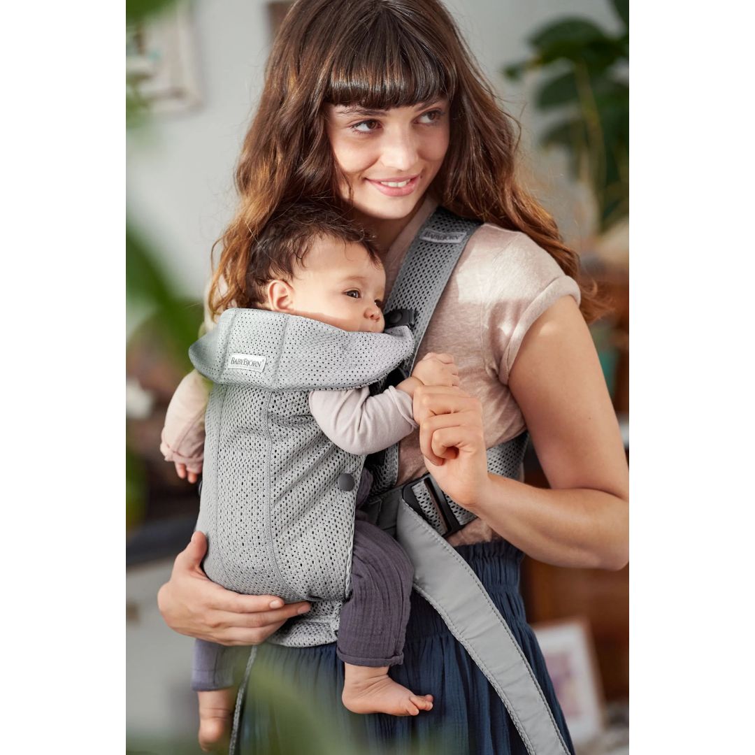 BabyBjörn - Baby Carrier Mini, 3D Mesh, Grey