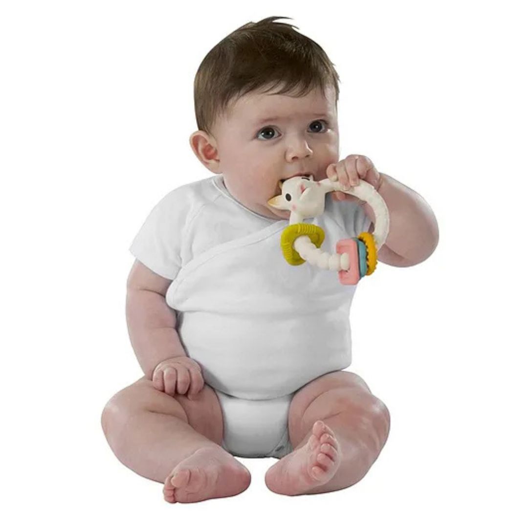Sophie la girafe So'Pure Teething Colo'Rings Brown White