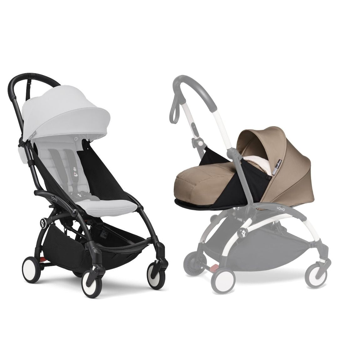 Stokke YOYO3 Stroller Frame with Babyzen YOYO Newborn Pack
