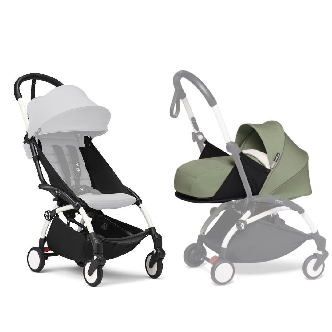 Stokke YOYO3 Stroller Frame with Babyzen YOYO Newborn Pack