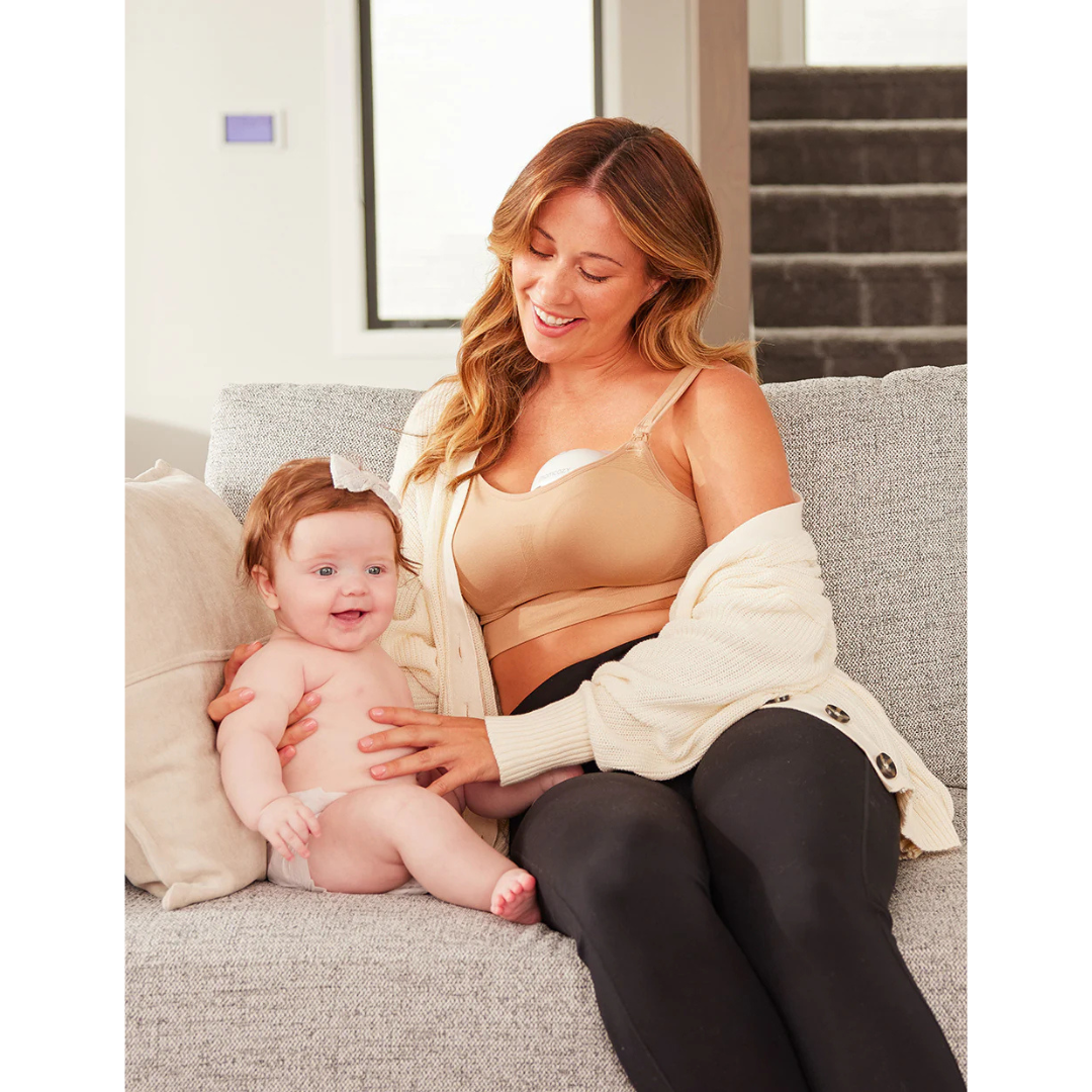 Momcozy - M5 Single Wearable Breast Pump - Maroon