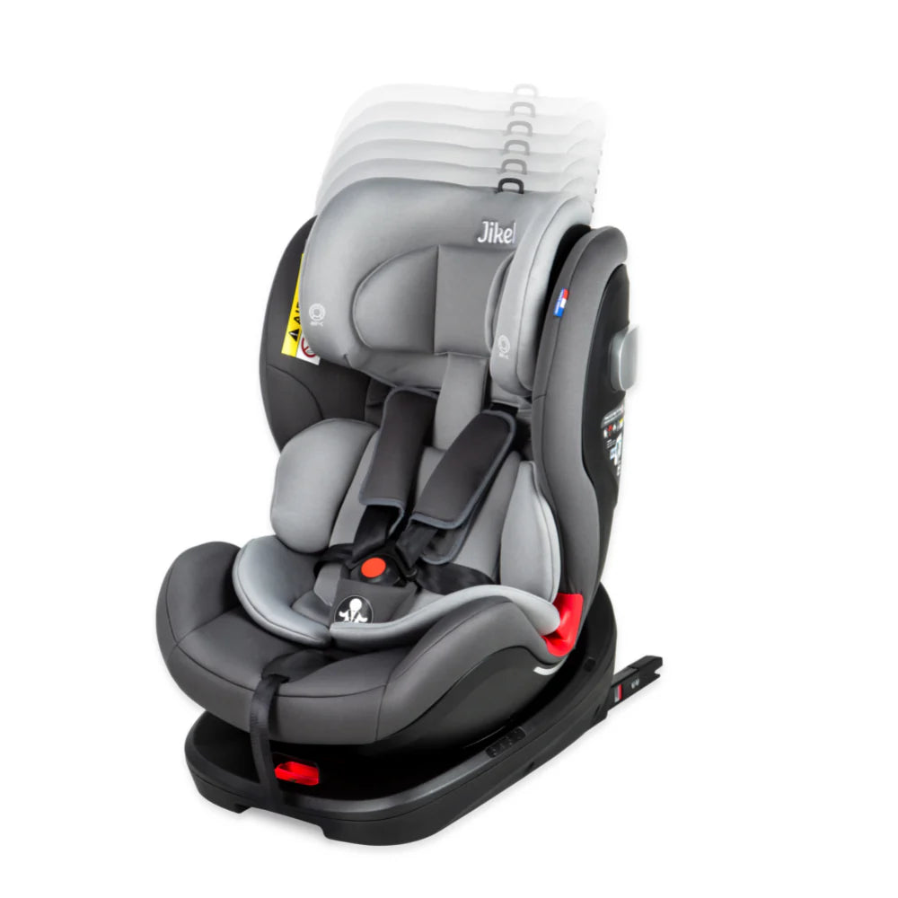 Jikel - Saturn Rotating IsoFix All-in-one Car Seat - Grey