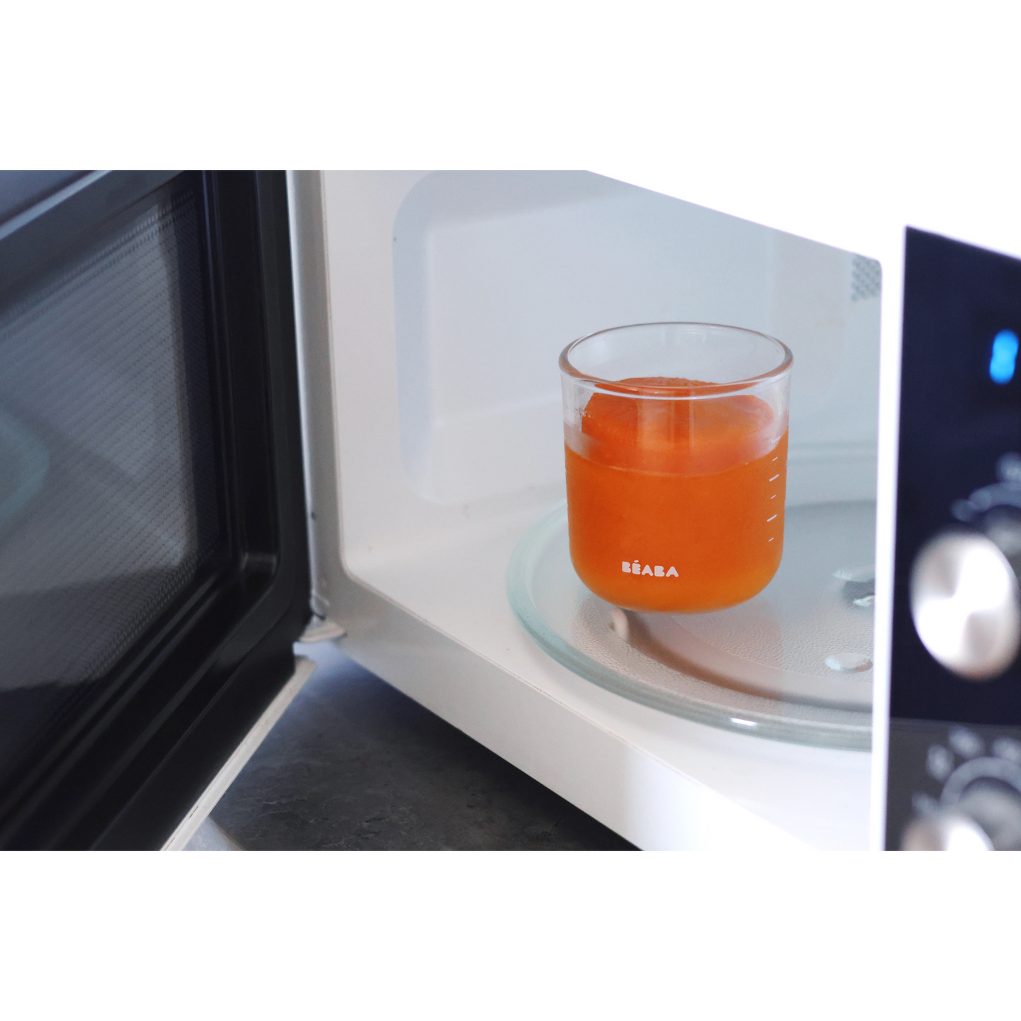 Beaba - Set Of 6 Glass Portion Jar 250ml Sunrise Color Mix