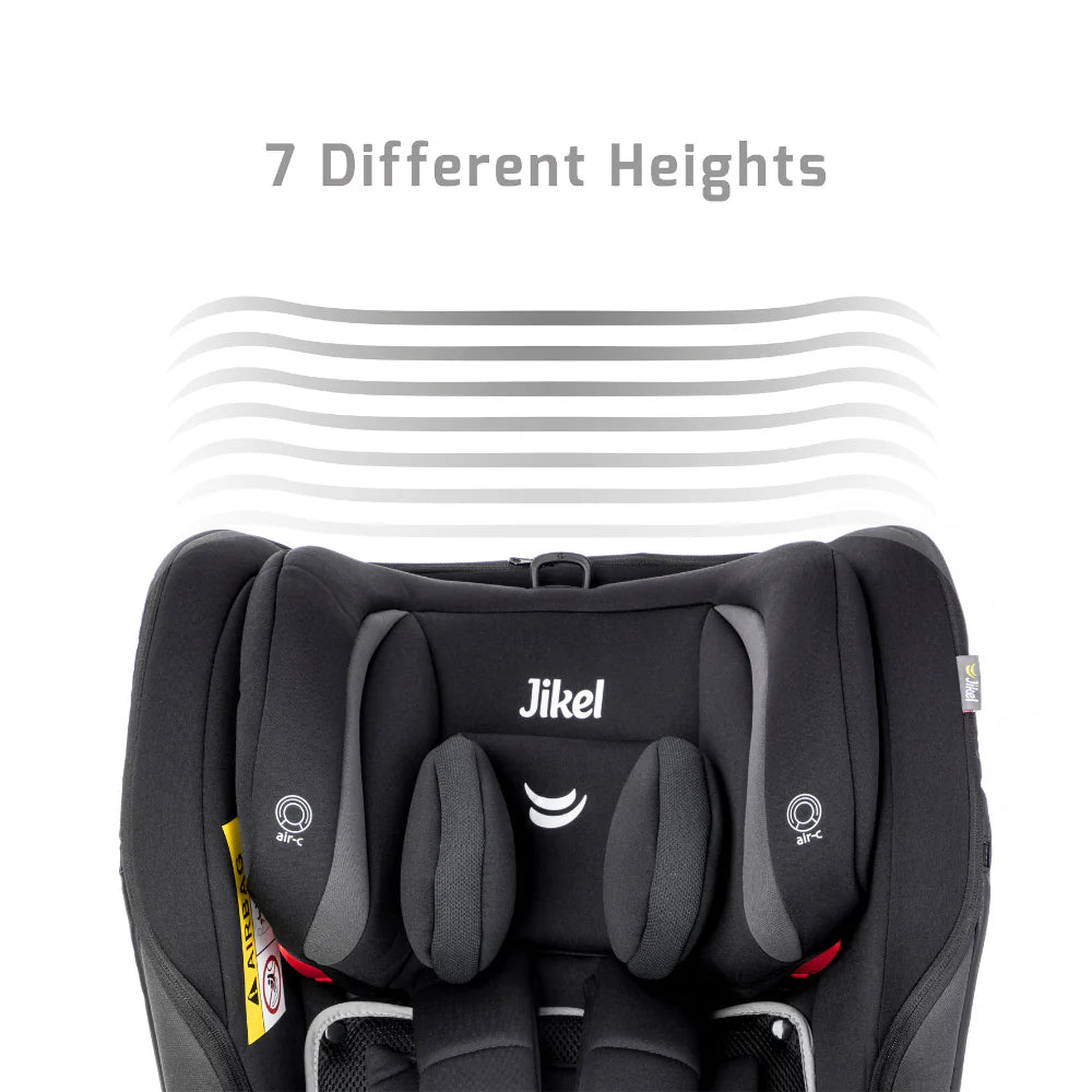 Jikel - Saturn Zip 360 Rotating IsoFix Car Seat - Black