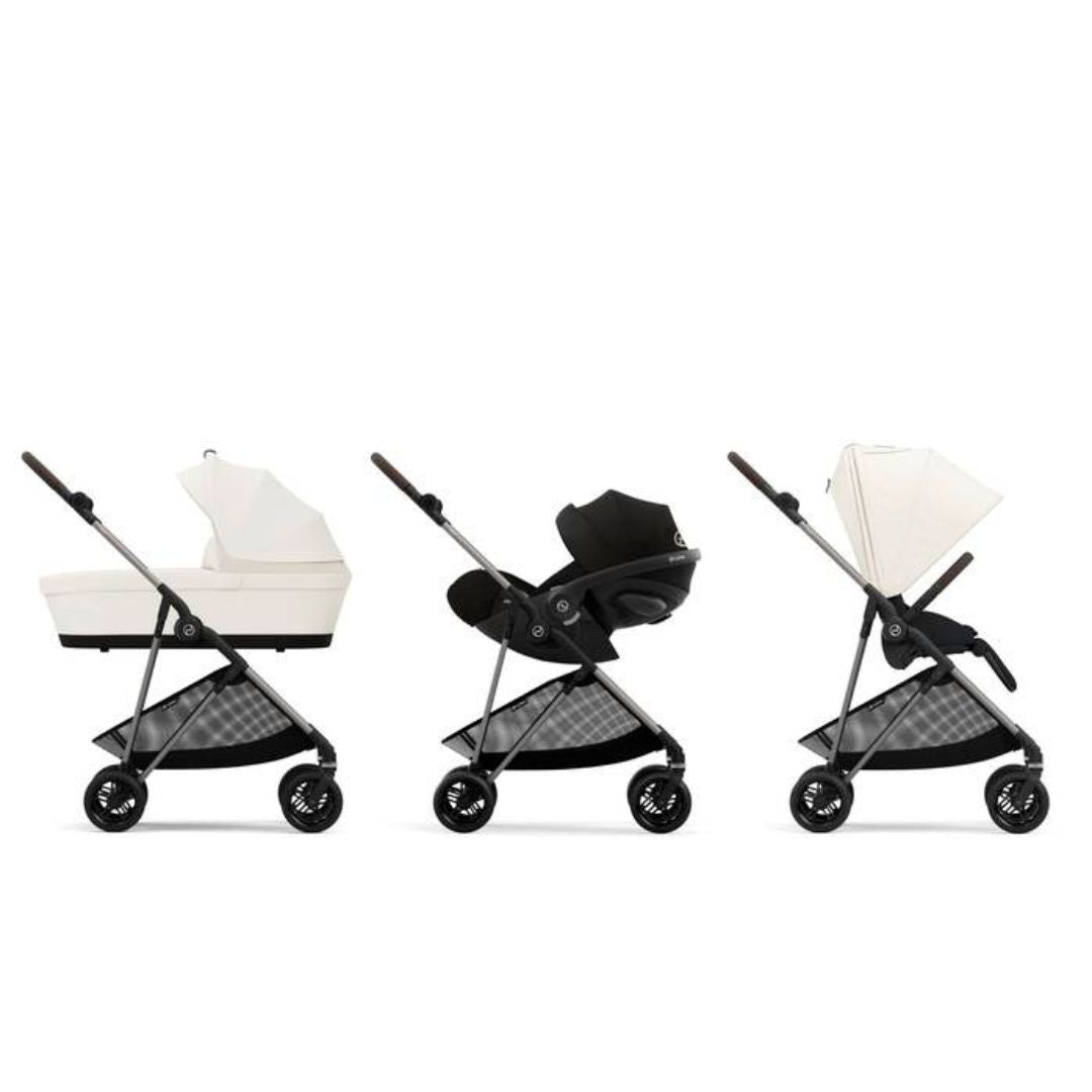 Cybex - Melio B Canvas White light beige