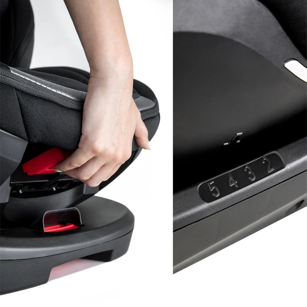 Jikel - Saturn Zip 360 Rotating IsoFix Car Seat - Black