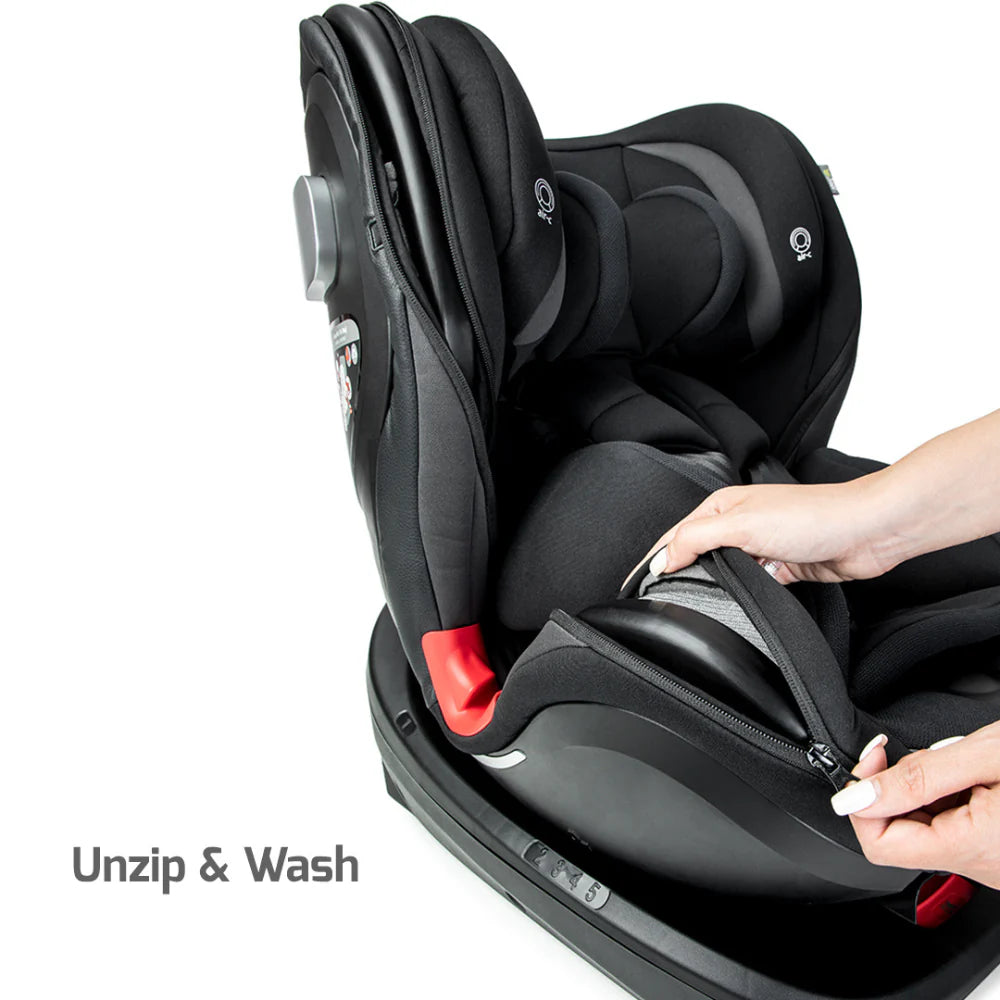 Jikel - Saturn Zip 360 Rotating IsoFix Car Seat - Black