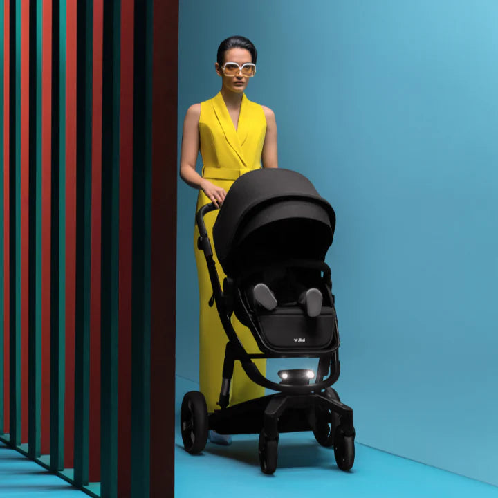 Jikel - Diamond Electric Stroller Trio Travel System - Charcoal