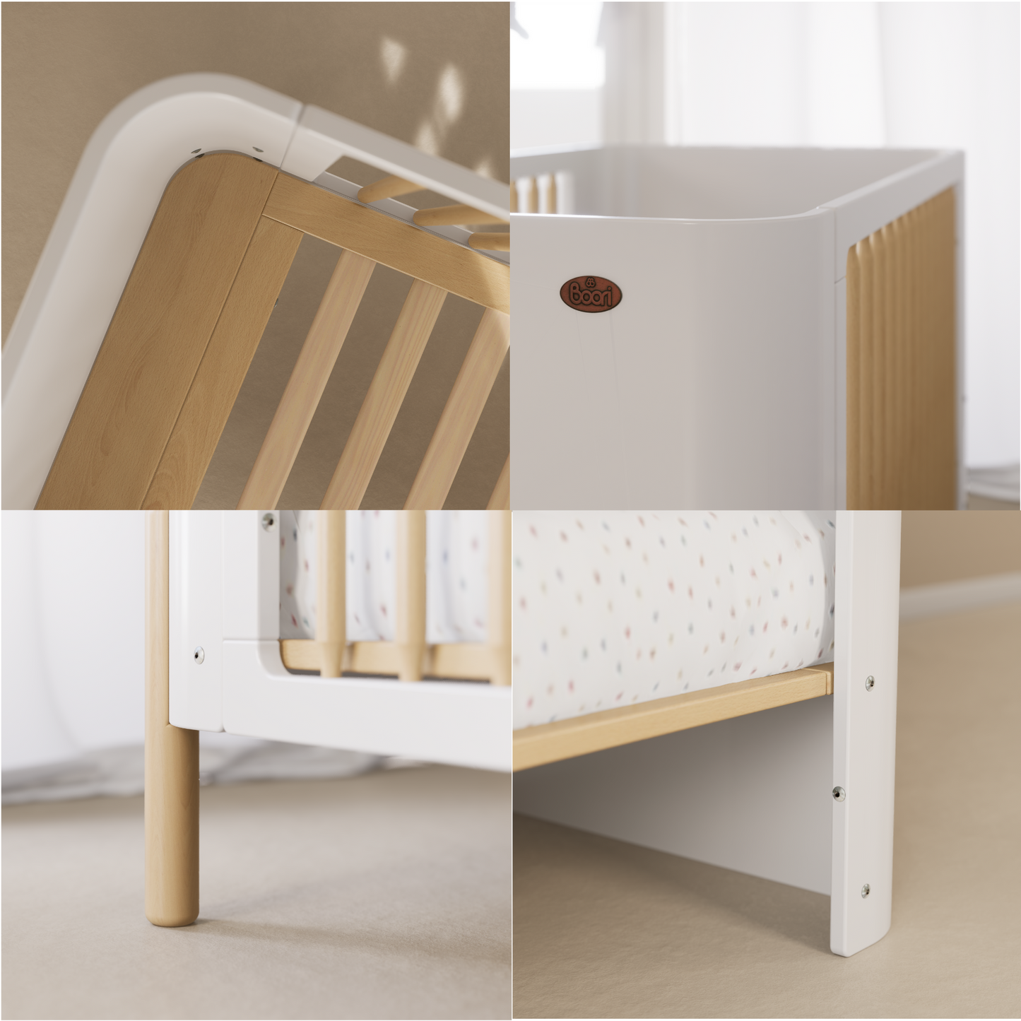 Boori - Nova Cot Bed - Blueberry and Beech
