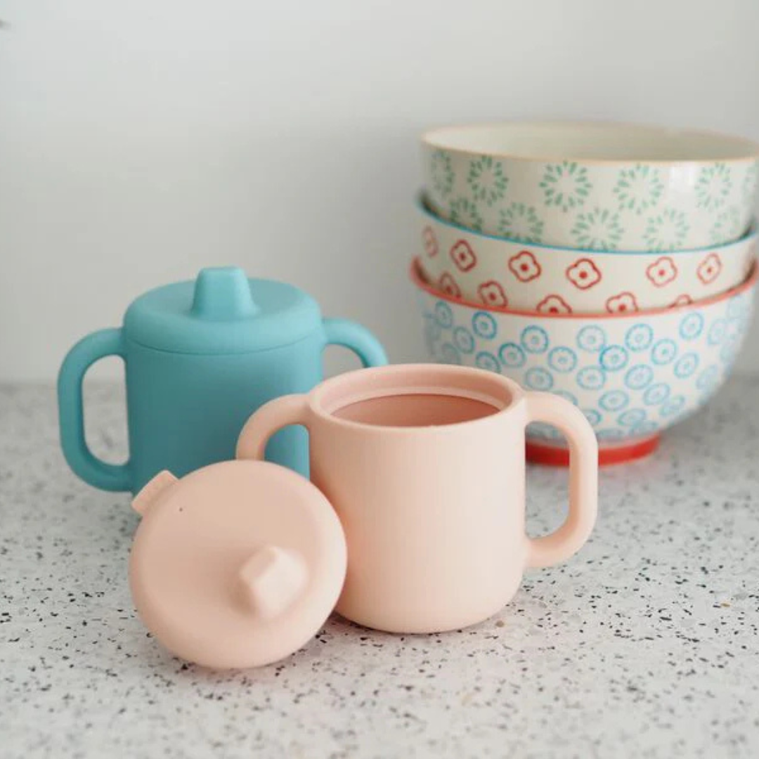 Beaba - Silicone Learning Cup Pink