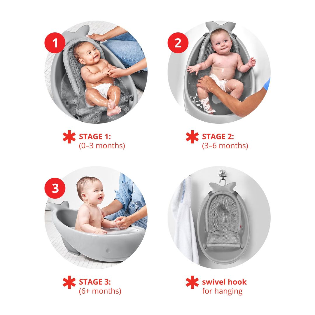 Skip Hop Moby Smart Sling 3-Stage Tub Grey