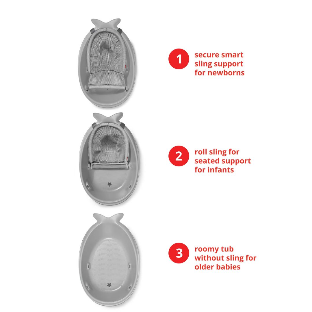 Skip Hop Moby Smart Sling 3-Stage Tub Grey