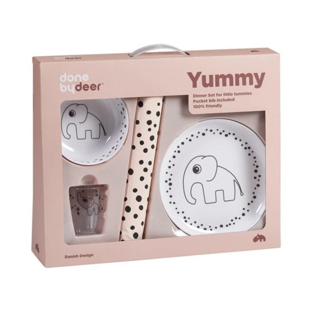Done By Deer - Dinner set Happy dots Powder