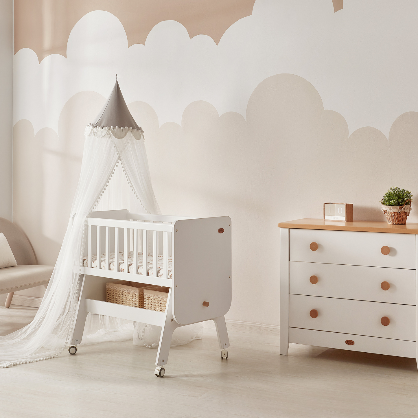 Boori - Neat Rocking Cradle_Blueberry and Almond