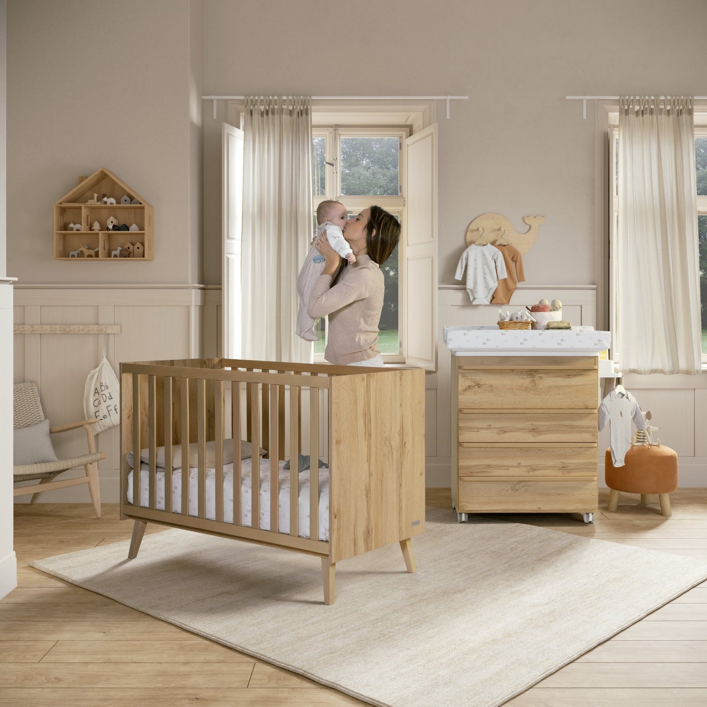 MICUNA - BIG MARTHA COT 140 X 70 OAK