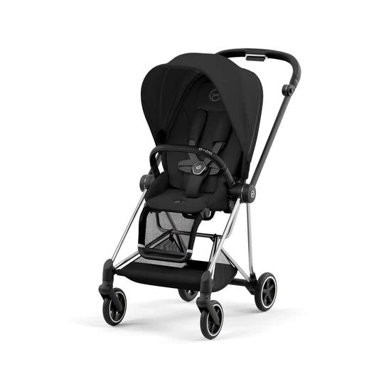 Cybex - Mios Chrome Black Frame with Seat Pack